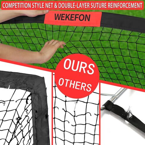 Soccer Goal with Carry Bag, 10/9MM Strengthen Pole, Arched Design, Kids Soccer Goals for Backyard Set 5x 3.1/3.6x2.7/2.9x2.4ft Portable Pop Up Soccer Nets for Toddler, Adults, Youth Games, Play, Gifts in Kuwait