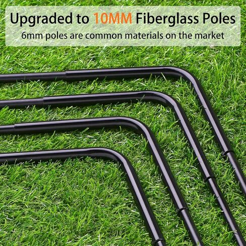 Soccer Goal with Carry Bag, 10/9MM Strengthen Pole, Arched Design, Kids Soccer Goals for Backyard Set 5x 3.1/3.6x2.7/2.9x2.4ft Portable Pop Up Soccer Nets for Toddler, Adults, Youth Games, Play, Gifts in Kuwait