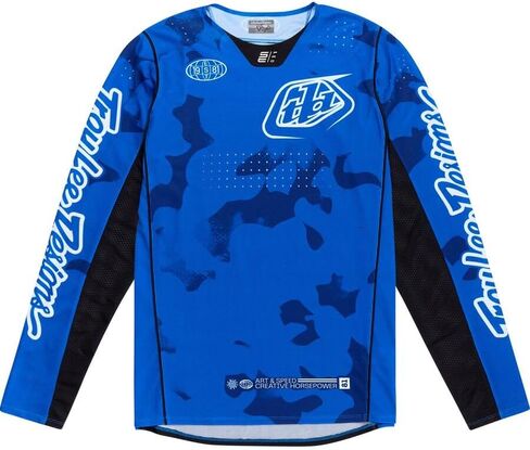 Troy Lee Designs - Youth GP PRO Jersey; BLOTTED Bright Blue MD in Saudi Arabia