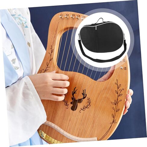 حقيبة تخزين محمولة من Generic تحتوي على 19 سلسلة و16 سلسلة حاملة قيثارة متينة للاستخدام الخارجي وحزام كتف قابل للتعديل in Saudi Arabia
