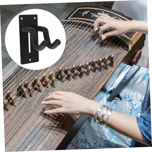 قطعتان من شماعة الحائط Guzheng، حامل حائط أنيق من أجل Guzheng، تصميم إسفنجي متين، تصميم أخدود آمن للعرض الآمن للاستخدام المنزلي في الاستوديو in Saudi Arabia