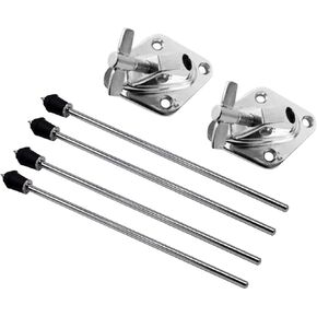 Universal Kick Drum Legs and Seat Assembly for Drummers | Foldable Bass Drum Stand with Stool | Portable Drum Hardware Support- 1 Set in Kuwait