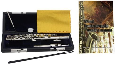 16 Keys C Piccolo, Piccolo, Guarantee Sound Musical Instrument, with Case, Tuning Rod and Cloth, for Beginner Kids Student,Blue in Saudi Arabia