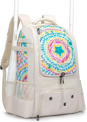 Baseball Bag for Youth | Softball Backpack 50L Large Capacity with Shoe Compartment and 4 Bat Holders | Nova Flare Series in Saudi Arabia