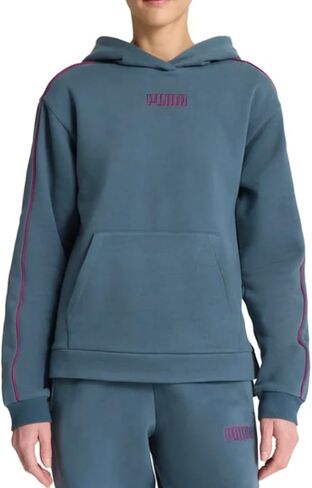 PUMA Women's Long Sleeve Fleece Pullover Hoodie with Kangaroo Pocket in Saudi Arabia