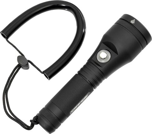 Cressi Underwater Torch for Brightening and Enhancing Underwater Views- Durable and Lightweight, Astra, Black, 2100 lm in Saudi Arabia