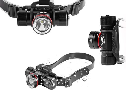 Dive Light,Scuba Diving Headlamp，3-in-1 Professional Underwater Headlight Professional IPX8 Waterproof Diving Headlight (DH06) in Saudi Arabia