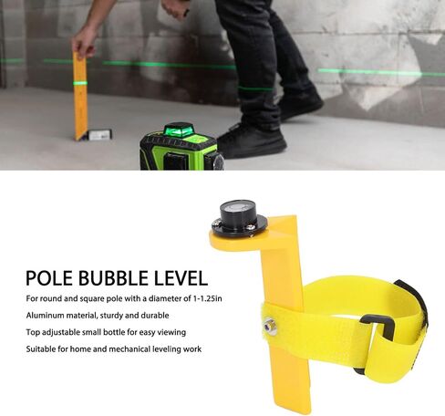 Adjustable Grade Rodfor Round and Poles, Aluminum Portable Leveling Tool Pole BubbleHorizontal Bubble for Tower Ruler in Saudi Arabia