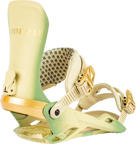 Nitro One Men's Snowboard Bindings (Large, Nitro X Drink Sexy) in Saudi Arabia