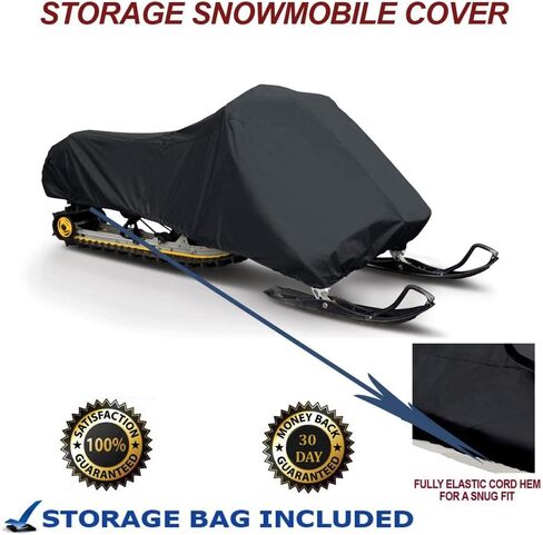 Snowmobile Sled Storage Cover Compatible for Arctic Cat M8 SNO PRO 153 Model Years 2007-2011, 200 Denier Strength in Kuwait