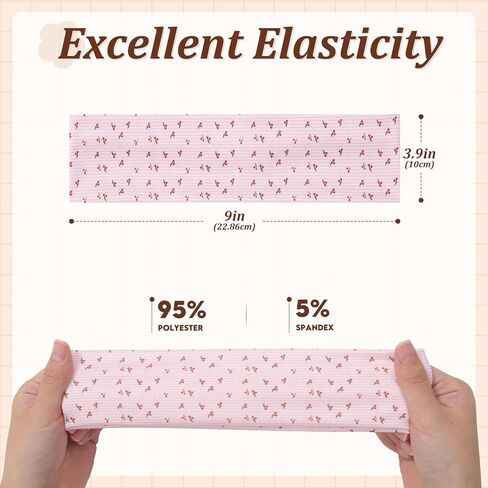 AWAYTR 6Pcs Wide Headbands for Women Non Slip Soft Elastic Hair Bands for Women's Hair for Workout Sports in Saudi Arabia