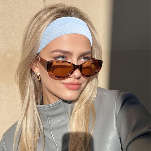 AWAYTR 6Pcs Wide Headbands for Women Non Slip Soft Elastic Hair Bands for Women's Hair for Workout Sports in Saudi Arabia