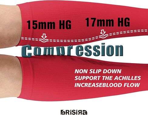 BRISIRA Coolmax Compression Socks for Women 2 Pairs Knee High 15-20 mmHg Anti-Blister Arch Support for Nurse Pregnancy Flying in Kuwait