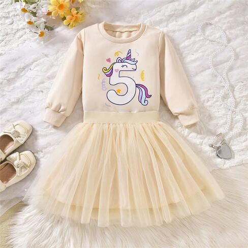 5th Birthday Outfit for Girls 5 Year Old fifth five Sweatshirt Tutu Skirt Fall Clothes in Saudi Arabia