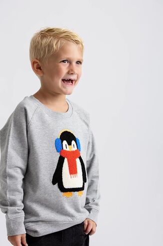 MONICA + ANDY Baby Organic Embroidered Crewneck Sweatshirt in Saudi Arabia