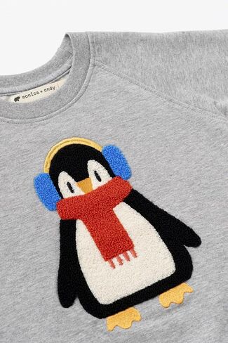 MONICA + ANDY Baby Organic Embroidered Crewneck Sweatshirt in Saudi Arabia
