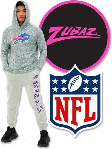 Zubaz NFL Men's Fleece Cargo Jogger Sweatpants (Small - 3XL) in Saudi Arabia