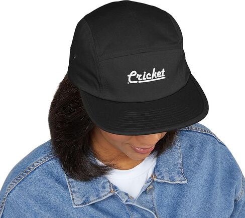 Cricket Premium 5 Panel Cap with Embroidery - Camo, Black, Khaki in Saudi Arabia