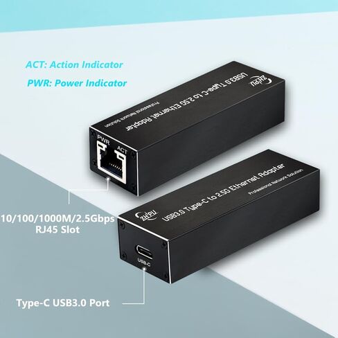 USB 3.0 Type-C إلى محول شبكة الألياف ، USB-C إلى 100/1000Base-X Open SFP Ethernet بطاقة ، متوافقة مع Windows Server/Windows/Linux ، DC 5V in Kuwait