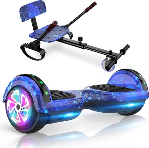 UNI-SUN Scooter Seat Attachment, Scooter with Go Kart for Kids Boys Girls Adults, with Corlorful LED Lights, Bluetooth in Saudi Arabia