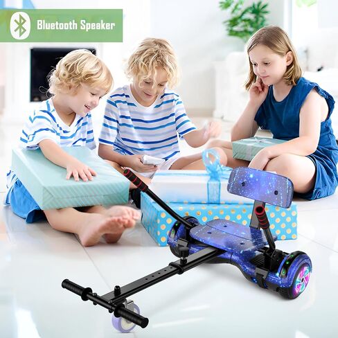 UNI-SUN Scooter Seat Attachment, Scooter with Go Kart for Kids Boys Girls Adults, with Corlorful LED Lights, Bluetooth in Saudi Arabia