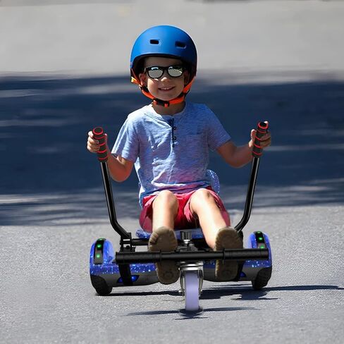 UNI-SUN Scooter Seat Attachment, Scooter with Go Kart for Kids Boys Girls Adults, with Corlorful LED Lights, Bluetooth in Saudi Arabia