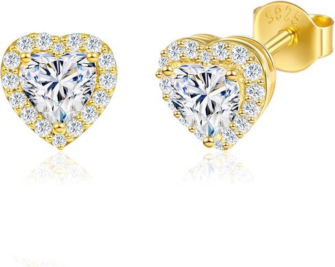 34 قطعة كاملة Moissanite مسمار أقراط للنساء | 0.6-1CT Center + 32 Accent Gems | مجموعة هدايا hypoallergenic للزوجة ، أمي ، العروس ، هدايا أعياد الميلاد in Saudi Arabia