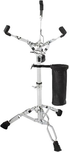 Military drum stand with drumstick holder and drum wrench, double-layer support tripod military drum stand, rubber non-slip foot pads, suitable for 10 to 14-inch military drum pads, suitable for military drum beginners, height adjustable range of 14.5 to  in Saudi Arabia