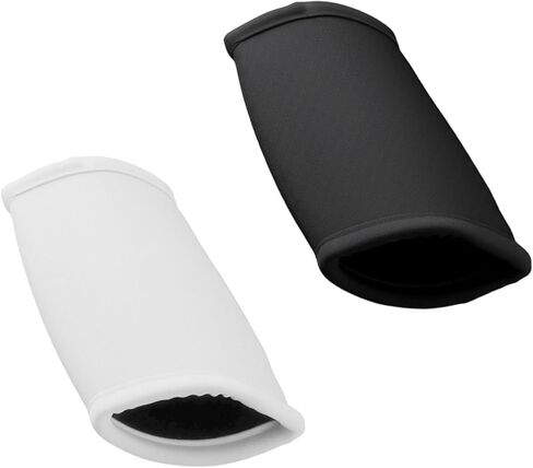 قطعتان من وسادة الذقن لكرة القدم، غطاء حزام الذقن لخوذة كرة القدم للشباب البالغين، للتزلج في الهواء الطلق وركوب الدراجات والتزلج على الجليد (أسود وأبيض) in Kuwait