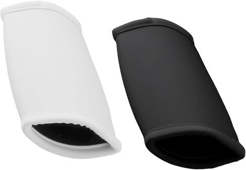 قطعتان من وسادة الذقن لكرة القدم، غطاء حزام الذقن لخوذة كرة القدم للشباب البالغين، للتزلج في الهواء الطلق وركوب الدراجات والتزلج على الجليد (أسود وأبيض) in Kuwait