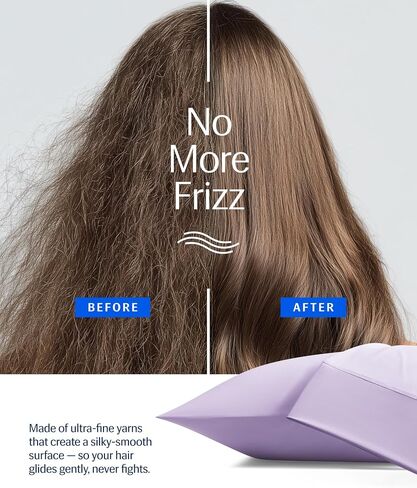 REST® Evercool®+ أكياس وسائد تبريد قياسية - 2 كيس وسادة للبشرة الحساسة، قماش مصبوغ بالفضة لنوم صحي، ناعم حريري للشعر المجعد، مرونة عالية لملاءمة مريحة (19 × 29 بوصة) in Kuwait