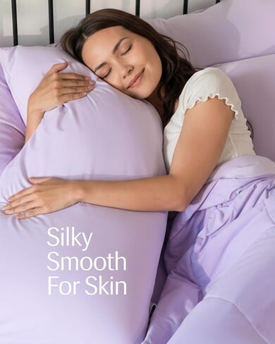 REST® Evercool®+ أكياس وسائد تبريد قياسية - 2 كيس وسادة للبشرة الحساسة، قماش مصبوغ بالفضة لنوم صحي، ناعم حريري للشعر المجعد، مرونة عالية لملاءمة مريحة (19 × 29 بوصة) in Kuwait