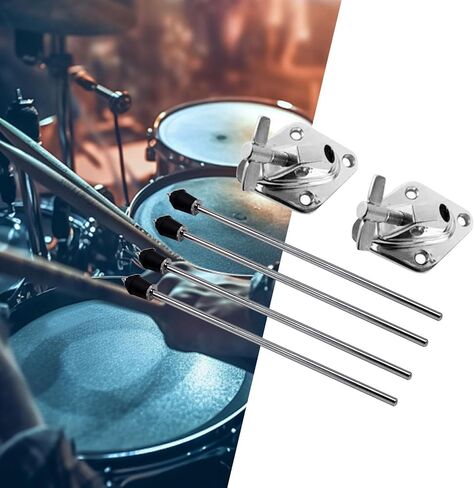 Universal Kick Drum Legs and Seat Assembly for Drummers | Foldable Bass Drum Stand with Stool | Portable Drum Hardware Support- 1 Set in Kuwait