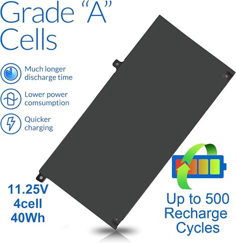 F3YGT Latitude 7480 7490 Battery for Dell Latitude 12 7000 7280 7290 13 7000 7380 7390 P29S002 14 7000 7480 7490 P28S P28S001 P73G P73G002 DM3WC 0DM3WC DM6WC 2X39G KG7VF V4940 451-BBYE 453-BBCF 60Wh in Saudi Arabia