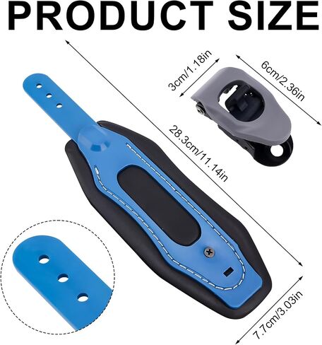 2pcs Snowboard Bindings Ankle Straps Replacement, Comfortable Ski and Snowboard Bindings Ladder Strap with Easy Adjust Buckles Universal Ankle Strap for Ski Boot Tool Skiing Skateboard Accessories in Saudi Arabia