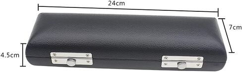 Premium Piccolo Kit, Detachable Silver Plated C Piccolo With Screw Driver, PU Leather Box, Cloth for Beginner, Kids, Student (black) in Saudi Arabia