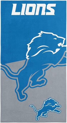 Northwest NFL Detroit Lions Microfiber Beach Towel, 30 x 60 Inches – Quick Dry, Sand Resistant, Lightweight, Highly Absorbent, Incisor Design in Saudi Arabia