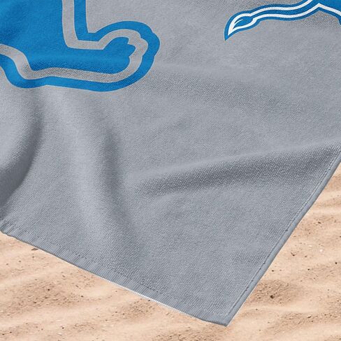 Northwest NFL Detroit Lions Microfiber Beach Towel, 30 x 60 Inches – Quick Dry, Sand Resistant, Lightweight, Highly Absorbent, Incisor Design in Saudi Arabia