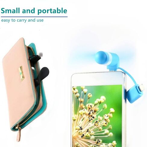 مروحة الهاتف الخليوي للهاتف المحمول للهاتف المحمول والهاتف المحمول Micro USB ، متوافق مع iPhone 4/5/6s/7/8 Plus ، X ، XS Max ، XR ، 11/12/13/14 MINI Plus Pro Max SE 2/3 ، وليس لأجهزة iPhone 15/16 وأحدث السلسلة in Kuwait