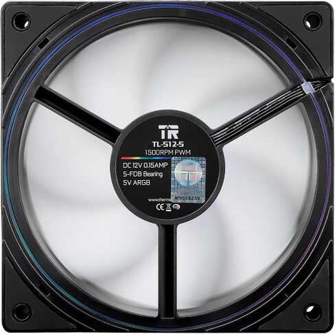 Thermalright TL-C12C-S X3 CPU Fan 120mm Argb Case Corner Fan ، 4Pin PWM Silent Computer مع محمل S-FDB ، مروحة تبريد حتى 1550 دورة في الدقيقة in Kuwait