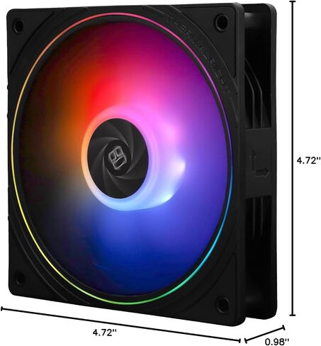 Thermalright TL-C12C-S X3 CPU Fan 120mm Argb Case Corner Fan ، 4Pin PWM Silent Computer مع محمل S-FDB ، مروحة تبريد حتى 1550 دورة في الدقيقة in Kuwait