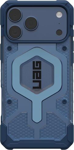 URBAN ARMOR GEAR UAG Designed for iPhone 17 Pro Max Case Pathfinder Clear + Wrist Lanyard Bundle - Compatible with MagSafe Military Grade Protective Cover, Blues in Saudi Arabia