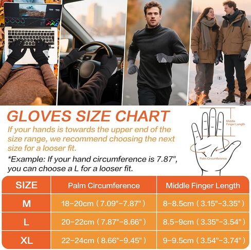 Winter Gloves for Men Women Lightweight Reflective Sports Gloves Touchscreen Anti-Slip Warm Glove for Running, Cycling in Kuwait