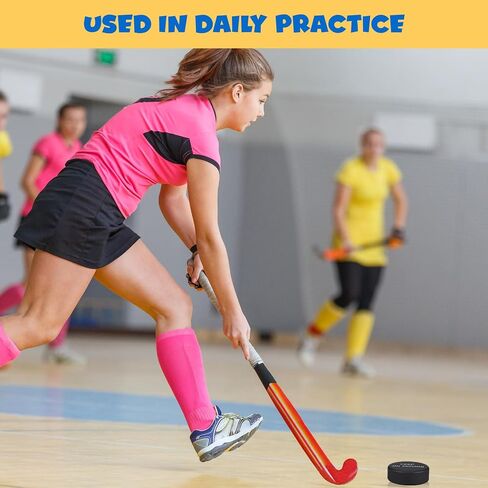 Soulchen 24 Pcs Motivational Ice Hockey Pucks Pack with Mesh Bag 3" Sport Hockey Sticker Foam for Practicing and Classic Training Official Regulation Favors in Saudi Arabia