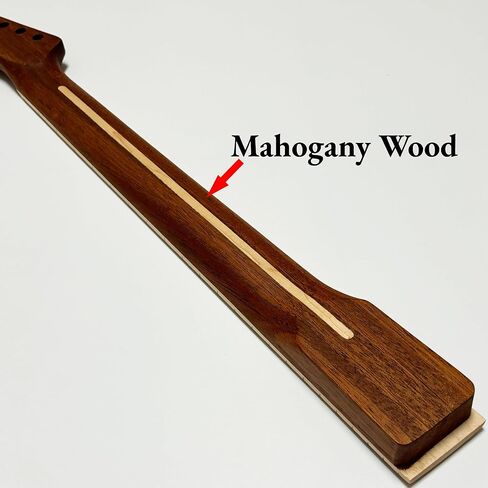 رقبة جيتار Tele 22 فريت، 25.5 بوصة من الماهوجني الحديث على شكل حرف C رقبة جيتار كهربائي مع نصف قطر 9.5 بوصة لوحة أصابع من خشب القيقب متوسطة الحجم لاستبدال أجزاء الجيتار طراز TL in Kuwait