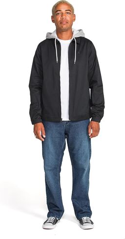 سترة Volcom الرجالية Rexton Modern Fit خفيفة الوزن بسحاب وغطاء رأس قابل للتعديل، ملابس خارجية يومية in Saudi Arabia