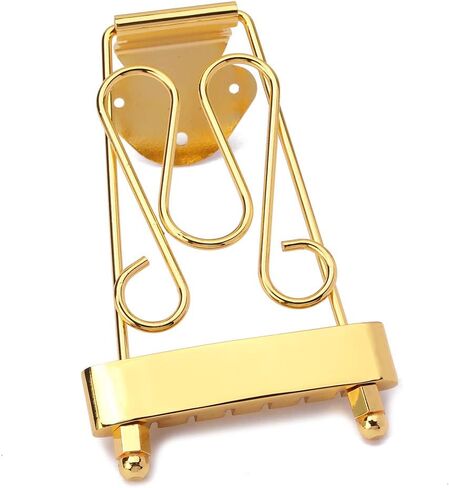 Alnicov 6 String Archtop Guitar Trapeze Tailpiece مع إطار سلكي مجوف شبه مجوف جيتار كهربائي ذهبي in Saudi Arabia