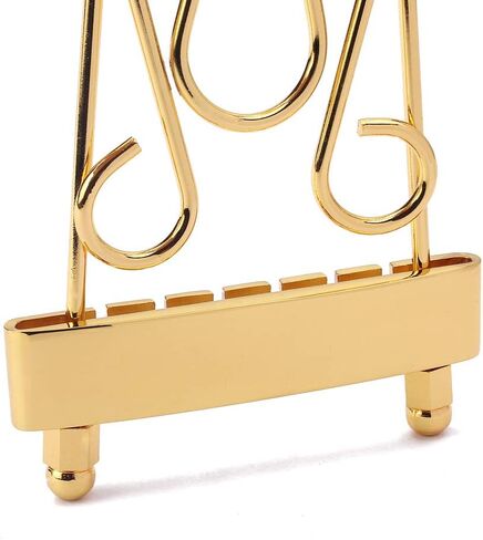 Alnicov 6 String Archtop Guitar Trapeze Tailpiece مع إطار سلكي مجوف شبه مجوف جيتار كهربائي ذهبي in Saudi Arabia