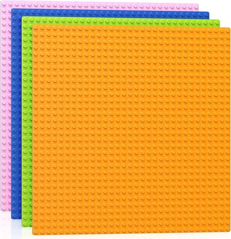 Vdealen 8 Pack Classic Baseplates 10 "× 10" لوحات بناء كبيرة لبناء الطوب ، متوافقة مع جميع العلامات التجارية الرئيسية وجدول النشاط- هدية جذرية مثالية للبنائين (متعدد الألوان) in Kuwait