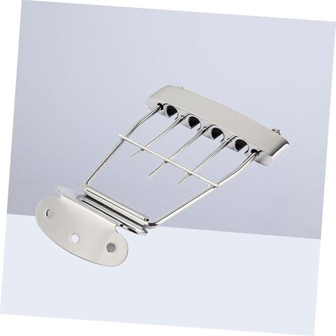 جسر خلفي للجيتار قابل للتعديل بأربعة أوتار من Vaguelly مع مسامير لتباعد جيتار Archtop Bass، قوي وسهل التركيب لعشاق DIY in Saudi Arabia